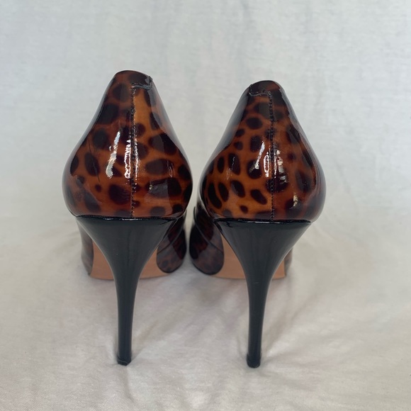 Joan & David Pumps Heels Cheetah Animal Patent 7 - Picture 8 of 12